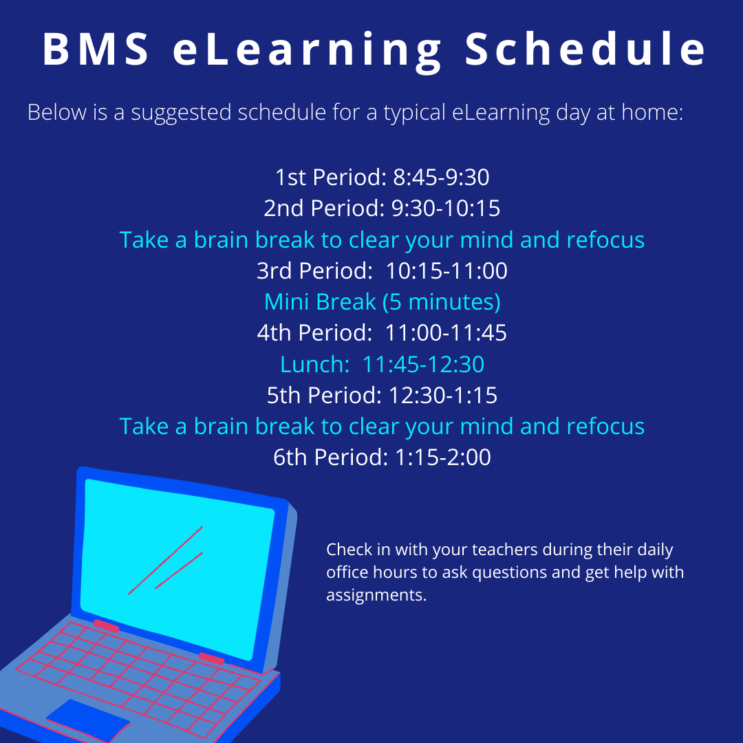 BMS eLearning Schedule